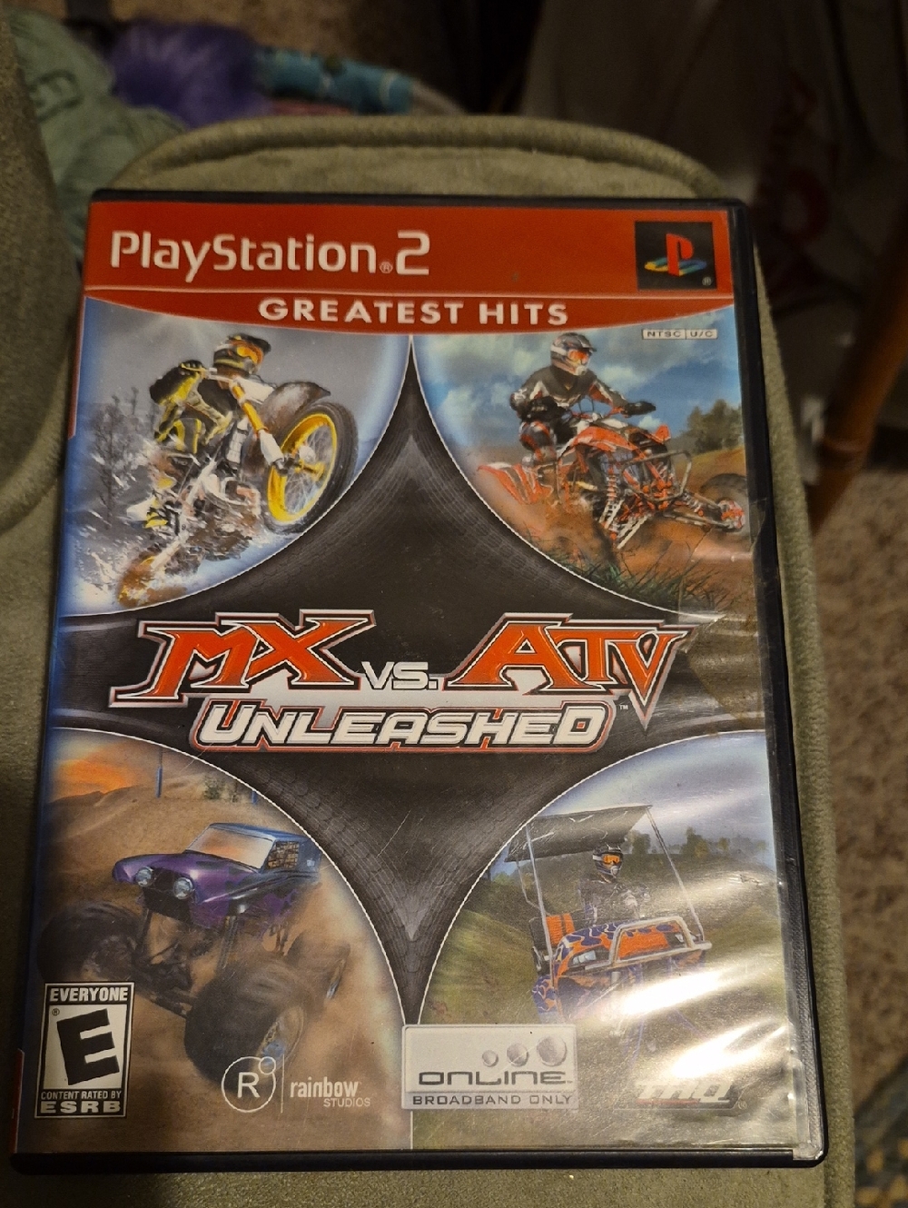 Sony PlayStation 2 MX vs. ATV Unleashed Greatest Hits - Black & Red Cover
